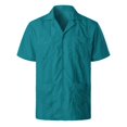 thumbnail image 1 of XDZJLR Men Shirt Spring And Summer Fashion And Leisure Dongfeng Pocket Button Lapel Short Sleeve Tops, 1 of 7