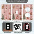 thumbnail image 3 of Yayeee Toggle Light Switch Wall Plate 1-Gang 4.5"x2.7" Home Decorative Outlet Cover, White Gingerbread Houses, 3 of 7