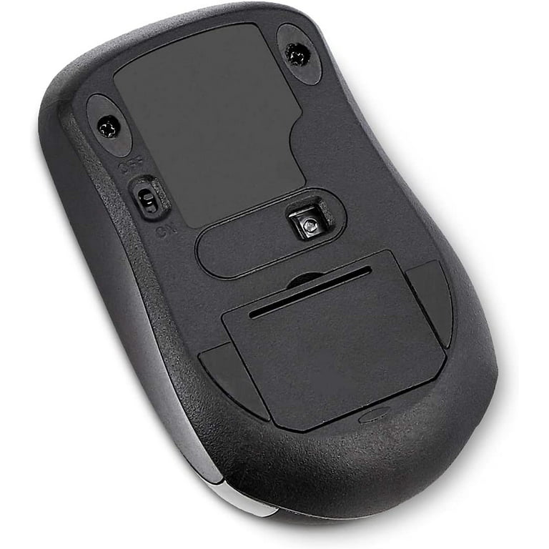 Wireless Computer Mouse with USB Nano Receiver - Black 