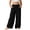 Black, variant on Kids Drawstring Linen Wide Leg Pants Casual Loose Trousers with Pockets for Boys Girls Summer Beach Vacation Blue Boys School Uniform Pants 7Y