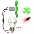 thumbnail image 3 of Lefu Mini Wind Turbine Motor w/Blades Power Alternative Energy Generator LED DIY Kit, 3 of 4