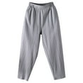 thumbnail image 3 of SNKSDGM Women's Plus Cargo Pants Women Baggy Tall Sweatpants Women Baggy Tall "Women's Lightweight Casual Plus Size White Loose Fit High Waisted Crop Pants", 3 of 3
