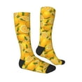 thumbnail image 3 of Bingfone Compression Socks For Women And Men Long Socks For Running Athletic Cycling Nurse-Yellow Limes, 3 of 9