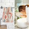 thumbnail image 7 of Yayeee 2 Pack Hand Towels for Bathroom 100% Cotton 16" x 28" Soft Absorbent Kitchen Towel, Blue Starfish, 7 of 7