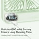 thumbnail image 4 of Desk Fan Battery Rechargeable, 4500mAh 180°Foldable Portable Personal Fan, 4 Speeds Adjustable Long Battery-life for Home Office Travel Outdoor Gifts for Women Men-Green, 4 of 5
