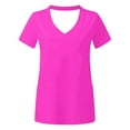 thumbnail image 3 of LSLJS Blouse de Mode pour Femmes à Manches Courtes Col en V Uniforme de Travail avec Poche, Blouses Médicales pour Femmes, 3 of 4