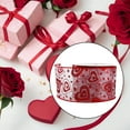 thumbnail image 3 of Abbraccia Valentines Day Gift Ribbons Heart Ribbon 5Yards Decor 1.5" Wide Gift Wrapping Ribbon for Gift Packaging Scrapbooking Birthday Clear Bottom, 3 of 7