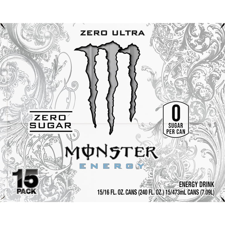 Monster Energy Zero Ultra Sugar Free, 16 fl oz, 15 Pack photo 3