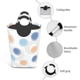 thumbnail image 4 of YFYANG 50L Foldable Laundry Hamper, Waterproof Oxford Fabric Vintage Blue Circular Lines Laundry Bag Laundry Baskets, 4 of 6
