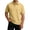 Yellow #075, variant on Mens Short Sleeve Polo Shirts Dry Fit Lightweight Collared Shirt Summer V Neck Athletic Button Polo Shirts with Pocket, S