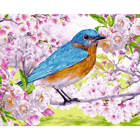 UPC: 4650206104918 | Painting by Numbers kit Crafting Spark Blooming Flowers H126 19.69 x 15.75 in