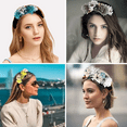 thumbnail image 5 of Diadema de cristal, diadema ancha para mujer, accesorios para el cabello diadema diadema Adepaton CPB-DE-LYY1016-1, 5 of 5