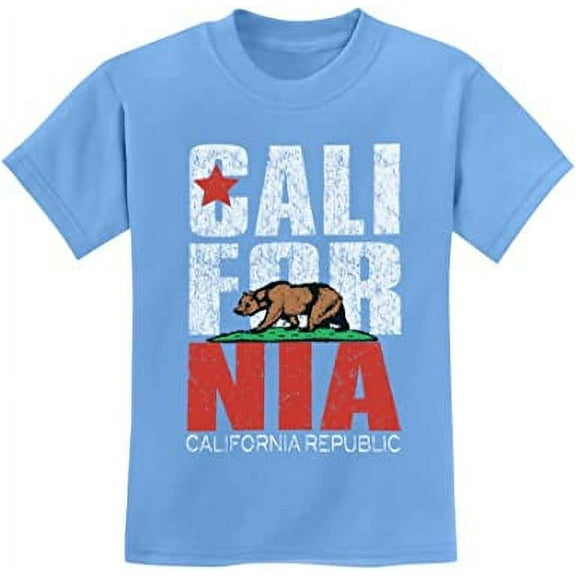 TeeStars - California Bear Republic Kids T-Shirt Large California Blue