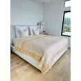 thumbnail image 6 of Kouboo Hand Block Printed Cotton Quilt and Bedspread – Yellow, 6 of 9