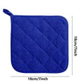 thumbnail image 3 of Btomtd Thickened Cloth Coated Place Mats Set of 4, Absorbent Towel Insulation Placemats for Pots and Cups, Heat Resistance Table Pad for Dining, 7"x7", Blue, 3 of 6