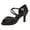 Black, variant on Women's Latin Dance Shoes Heeled Ballroom Salsa Tango Party Sequin Dance Shoes Brown