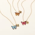 thumbnail image 2 of 3PCS Kids Butterfly Necklace Set Alloy Creative Pendant Necklace Charm Necklace, 2 of 10