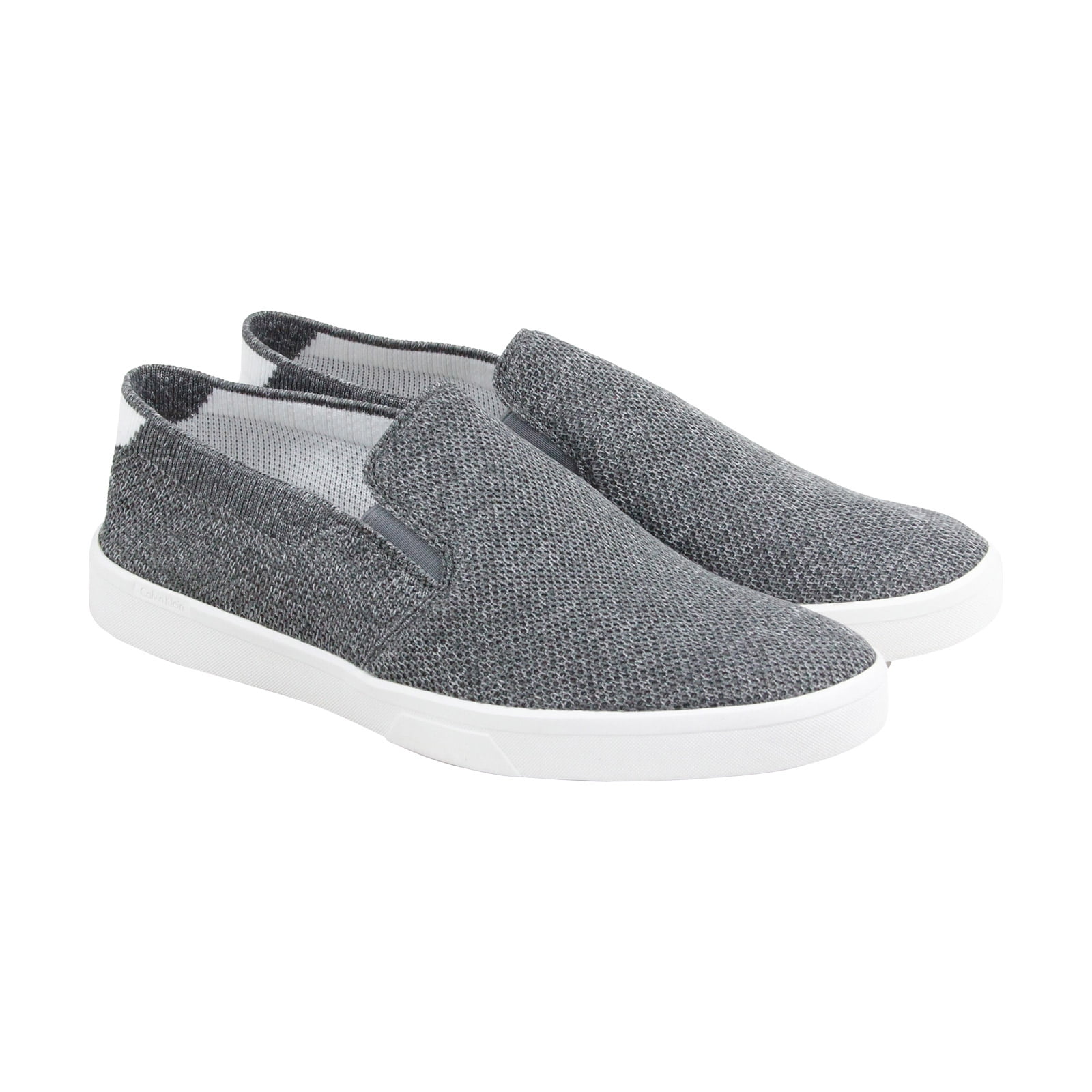 Calvin Klein Calvin Klein Ives Mens Gray Textile Slip On Calvin Klein Calvin Klein Ives Mens Gray Textile Slip On