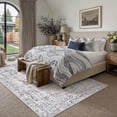 thumbnail image 3 of BERTHMEER 8'x10' Vintage Area Rugs Washable Rugs for Living Room Farmhouse Dining Room Office Throw Rugs Non-slip, Navy Blue, 3 of 6