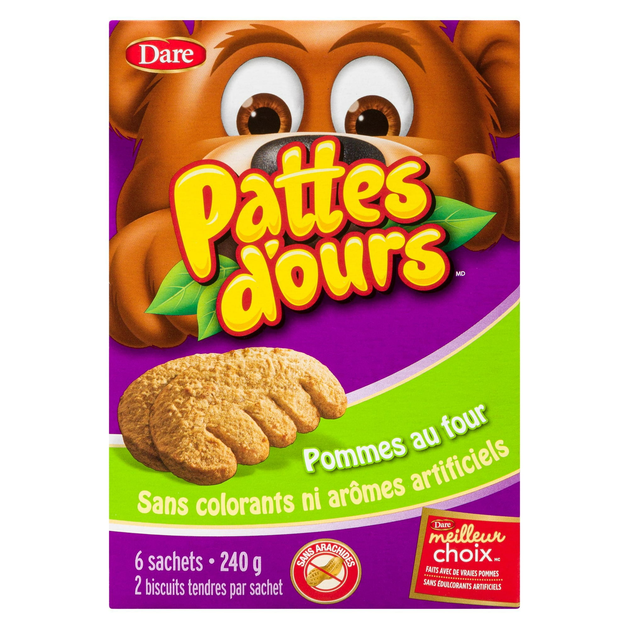 Bear Paws Baked Apple Cookies Dare 240 g