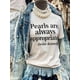 thumbnail image 1 of Women's Summer Short Sleeve Shirt Lettering Print Ribbed Vest Streetwear, 1 of 7