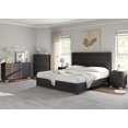 thumbnail image 3 of Merluxy 5 Piece Farmhouse Bedroom Set, Queen Bed Frame with 49" Fluted Headboard, 2 Dressers, 2 Drawer Nightstand with Charging Stand, Black, 3 of 8