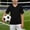 Black, variant on Football Jerseys for Boys Unisex Classic Blank Workout Sport Shirts V Neck Casual Fitness Outfits 3-14 Years Orange
