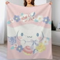 thumbnail image 5 of CINNAMOROLL Throw Blanket Cute Flannel Anime for Girls Boys Men Women, 5 of 7
