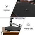 thumbnail image 3 of OULII Vinyl Record Player Mat 2Pcs Turntable Mat Silicone Black Anti Static 17X17X0.2In, 3 of 8
