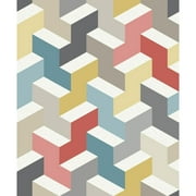 York Wallcoverings The Right Angle Multicolor Wallpaper