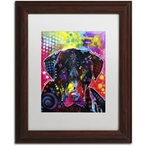Trademark Fine Art "The Labrador" Canvas Art by Dean Russo, White Matte, Wood Frame