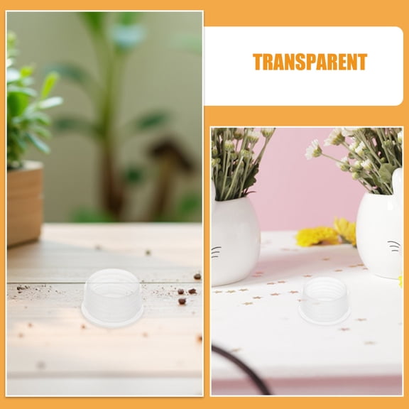 TABLZONE 12-Pack Plastic Round Stoppers for Balcony Planter Boxes, Garden Accessories for Outdoor Plant