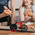 thumbnail image 5 of PATLOLLAV Bicycle Pizza Cutter Wheel with Holder,Robust Bicycle Shape 7 inch Stainless Steel Pizza Knife,Frosted Surface Non-Stick and Sharp Blades, Pizza Slicer Funny Kitchen Gadget, 5 of 5