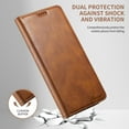 thumbnail image 2 of Dteck for Apple iPhone XS/X Wallet Pocket Case, Shockproof Luxury Soft PU Leather Flip Magnetic Stand Flip Protective Cover with ID & Credit Card Slots Holder Case, brown, 2 of 6