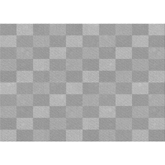 Ahgly Company Indoor Rectangle Patterned Silver Gray Area Rugs, 3' x 5'