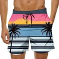 thumbnail image 2 of Aobny Board Mens Shorts Hawaiian Plus Size Clothing Baggy Casual Big & Tall Mens Pants,XXL, 2 of 8
