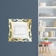 thumbnail image 4 of Paquete de 5 espejo de oro Etiqueta de pared EUROPEO Modelo Curva Superficie lisa Efecto reflexivo Decoración para baño Sala de estar tholdsy HA028530-00, 4 of 7