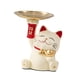 thumbnail image 4 of Bandeja de almacenamiento de gato de resina, estatua de gato, bonito adorno, llavero moderno, organizador de escritorio para gabinete, dormitorio, Beige, 4 of 8