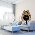 thumbnail image 2 of Acuario de escritorio,Pecera pequeña transparente,pecera,jarrón,mesa.,Tanque de peces Contenedor de acuario transparente Hogar,Reloj de pared,Reloj de pared decorativo con diseño de gato, 2 of 8