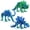 A, variant on 3 Pieces Triceratops, Stegosaurus, Mammoth Movable Jointed 3D Printed Dinosaur Skeletons, 3D Printed Animal Adult Office Stress Ornament, Holiday Party Decoration, Birthday Surprise