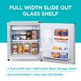 thumbnail image 5 of BLACK+DECKER BCRK17V Compact Refrigerator Energy Star Single Door Mini Fridge with Freezer, 1.7 cu. ft., Silver, 5 of 8