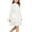 White, variant on Auroural Girls Long Sleeve Shirt Dress Lapel Button Tiered Ruffle Dress Waist Casual Kids Outfit