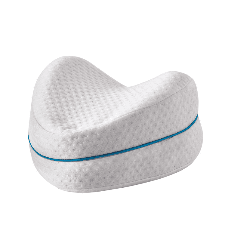 Yatas Bedding Leg & Knee Foam Support Pillow for Side Sleepers-, Soothing  Pain Relief for Sciatica, Back, Hips, Knees, Washable Cover with Zipper,  White 