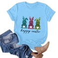 thumbnail image 4 of Camiseta de Cuello Redondo de Impresión de Pascua de Moda de Primavera Y Verano para el Uso Diario, 4 of 5