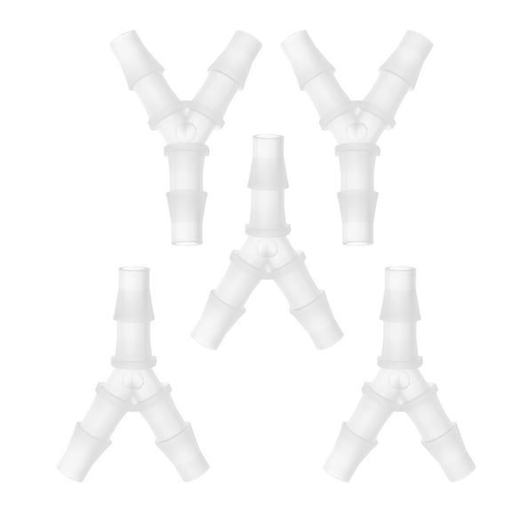 Unique Bargains Automotive Vacuum Tubing Connector 5/16" Car Y Shaped 3 Way Vacuum Line Fittings Translucent 5pcs