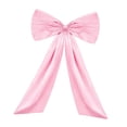 thumbnail image 3 of CarpNettore Large Bow Decor Hanging Ribbon Tie Bow Giant Ribbon Tie Extra Large Satin Ribbon pink, 3 of 8