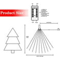 thumbnail image 4 of Bibana 200 LED 6.6FTx10 Christmas Tree String Lights 8 Modes LED Fairy String Lights USB Powered with Remote Control for Christmas Tree Wedding Party Home Decoration, 4 of 6