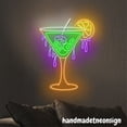 thumbnail image 2 of Handmadetneonsign Halloween Martini Neon Sign, Martini Led Sign, Cocktail Neon Light, Bar Pub Wall Art 66391, 2 of 5