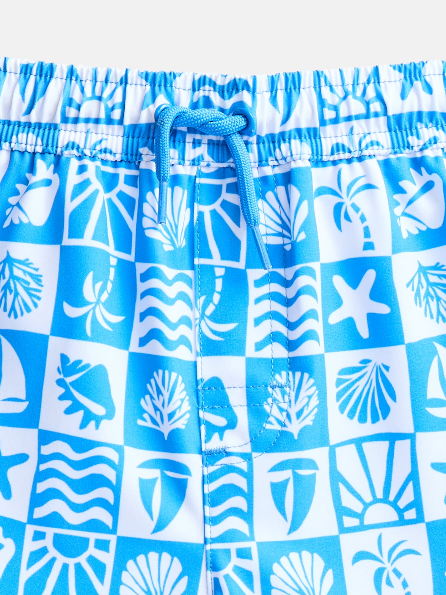 Wonder Nation Baby and Toddler Boys Printed Swim Trunks, Sizes 12M-5T