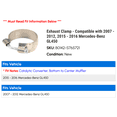 thumbnail image 2 of Exhaust Clamp - Compatible with 2007 - 2012, 2015 - 2016 Mercedes-Benz GL450 2008 2009 2010 2011, 2 of 2